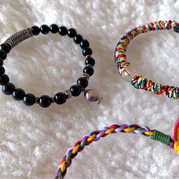 MOVING SALE❗️Woven & beaded bracelets (handmade) - Picture 2 of 3